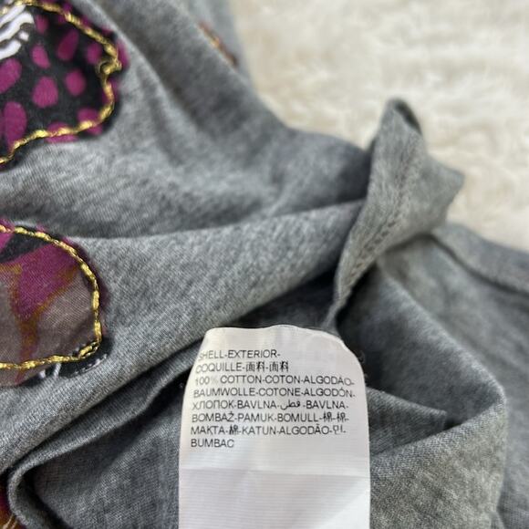 Desigual long sleeved cowl neck graphic print  fit and flare dress, size Med - L - Picture 10 of 11